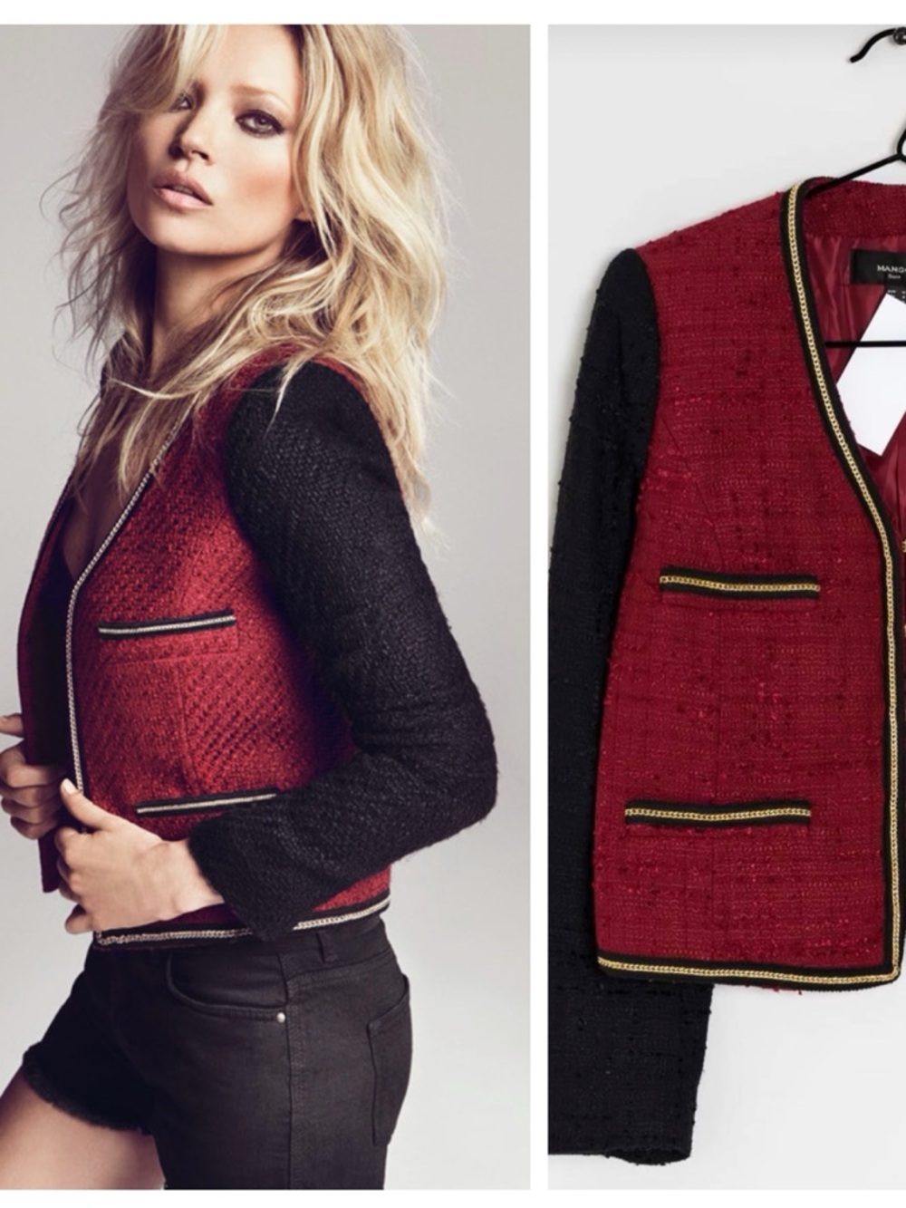 MANGO 2012 Kate Moss Collection boucle jacket